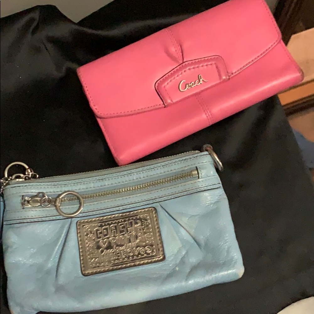 Coach wallet and clutch